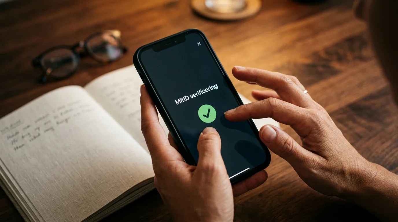Dansk spiller bruger MitID til at verificere sin konto hos en licenseret bookmaker